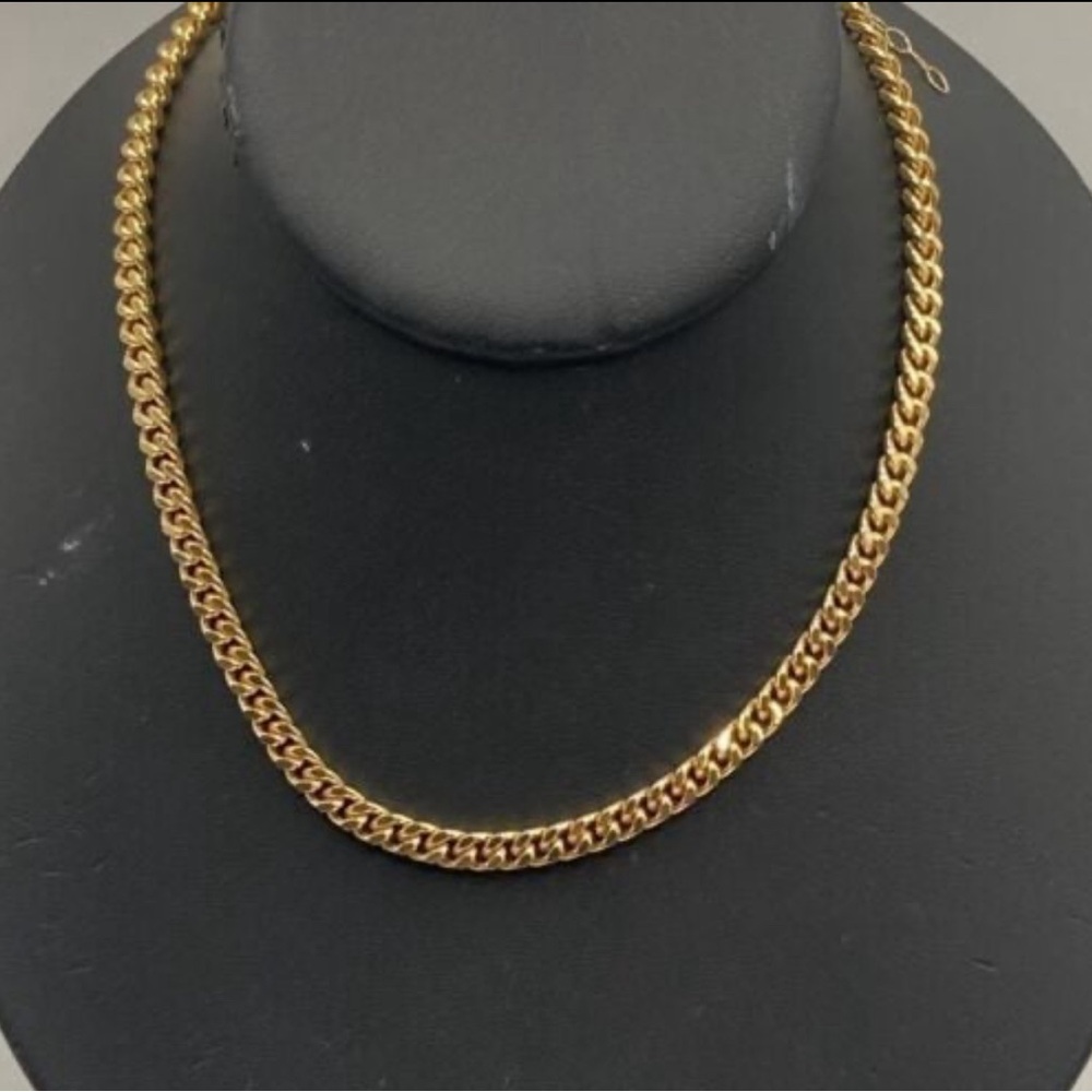14k gold filled Cuban choker